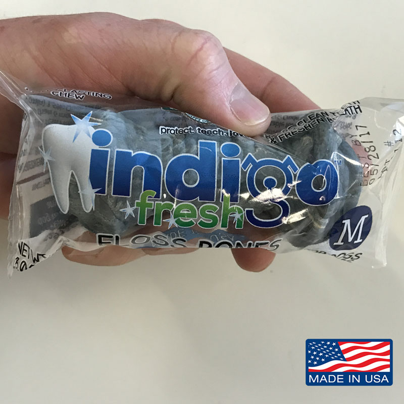 40 Pack of Petsafe Indigo Fresh Floss Dental Bones Medium Size