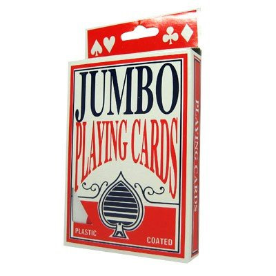 Jumbo Plastic Coated Playing Cards - SHIPS FREE! - 13 Deals