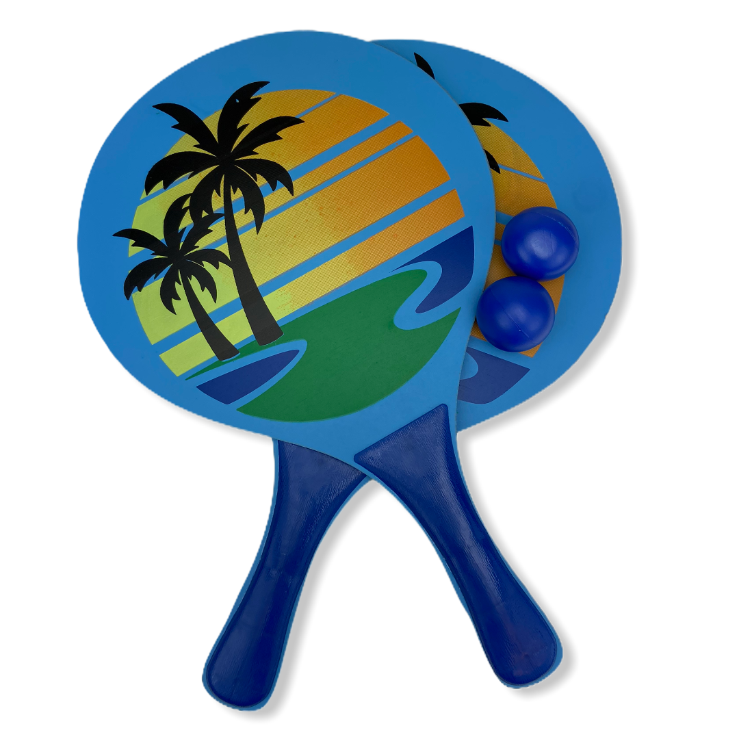 Paddle Ball Game Set Comes with 2 Wooden Paddles and 2 Balls