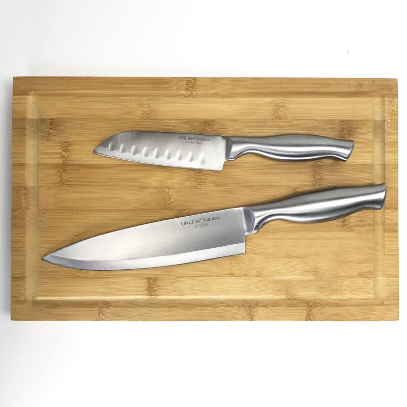 Oneida Solid Stainless Steel Chef Knife And Santoku Knife Set See The Video Ships Free 13 Deals