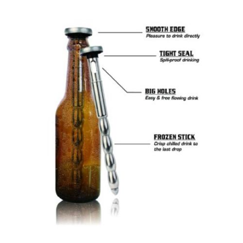 LOW AS 3.99 PER SET! Set of TWO Stainless Steel Kuraidori Beer Chill
