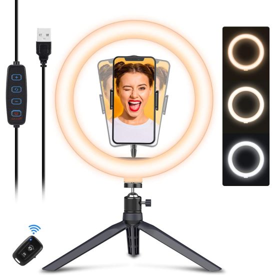 Ring Light With Stand And Phone Holder