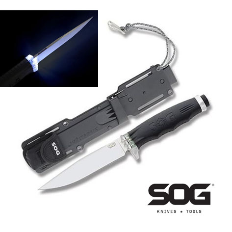 $24.99 (reg $68) SOG BladeLight Fixed Blade Knife With Sheath