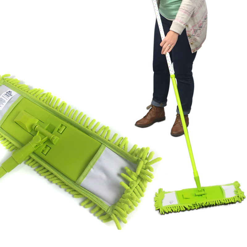 Telescopic Microfiber Chenille Mop and Duster Set by Smart Home