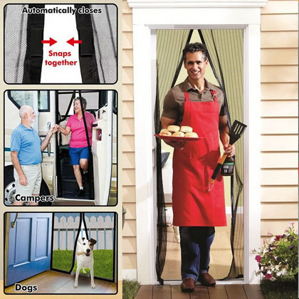 Magna Screen The Instant Magnetic Screen Door Enjoy The Outdoors