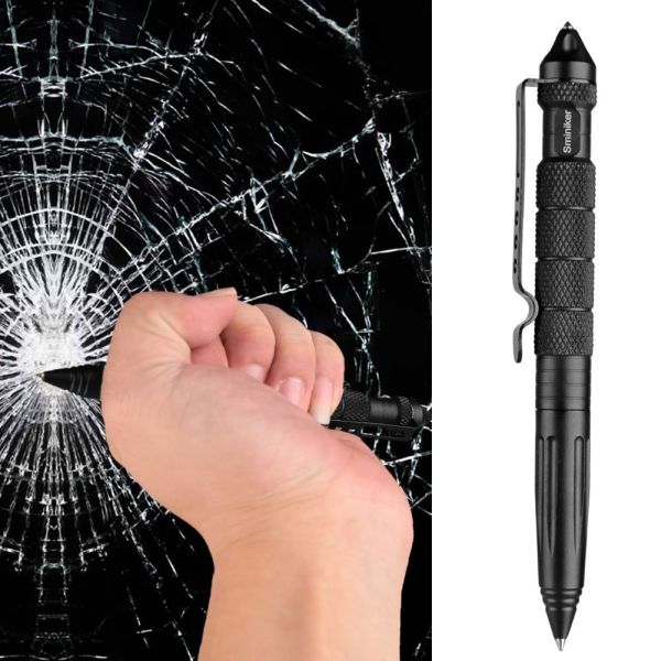 Tactical Pen Aviation Aluminum Emergency Military Glass Breaker Outdoor Survival 