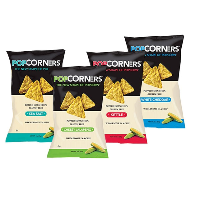 3 Bags of PopCorners Your Choice Of White Cheddar, Cheesy Jalapeno