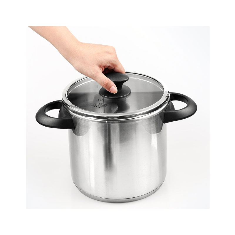 Stainless Steel 6 Qt Pressure Cooker With Steamer Basket by