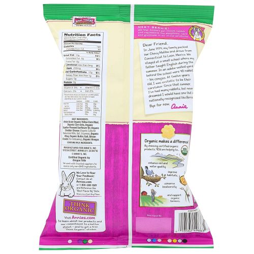 2 Bags of Annie's Organic Bunny Tail Puffs White Cheddar 4.3 oz