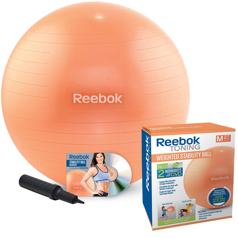 reebok exercise ball with sand