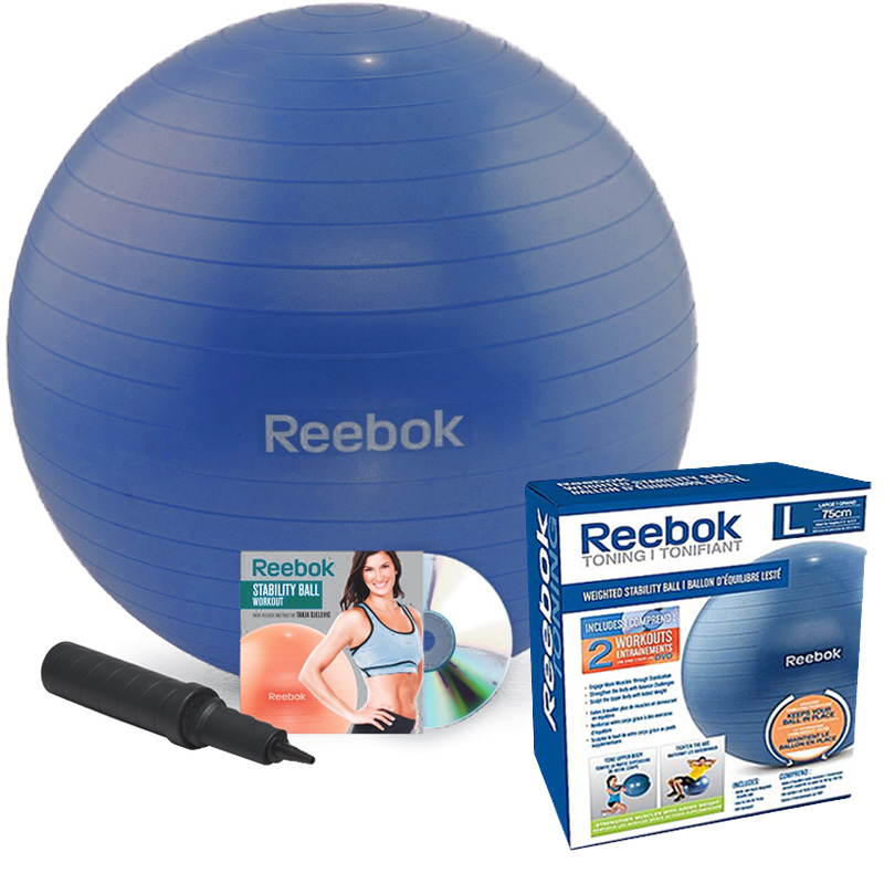reebok weighted stability ball