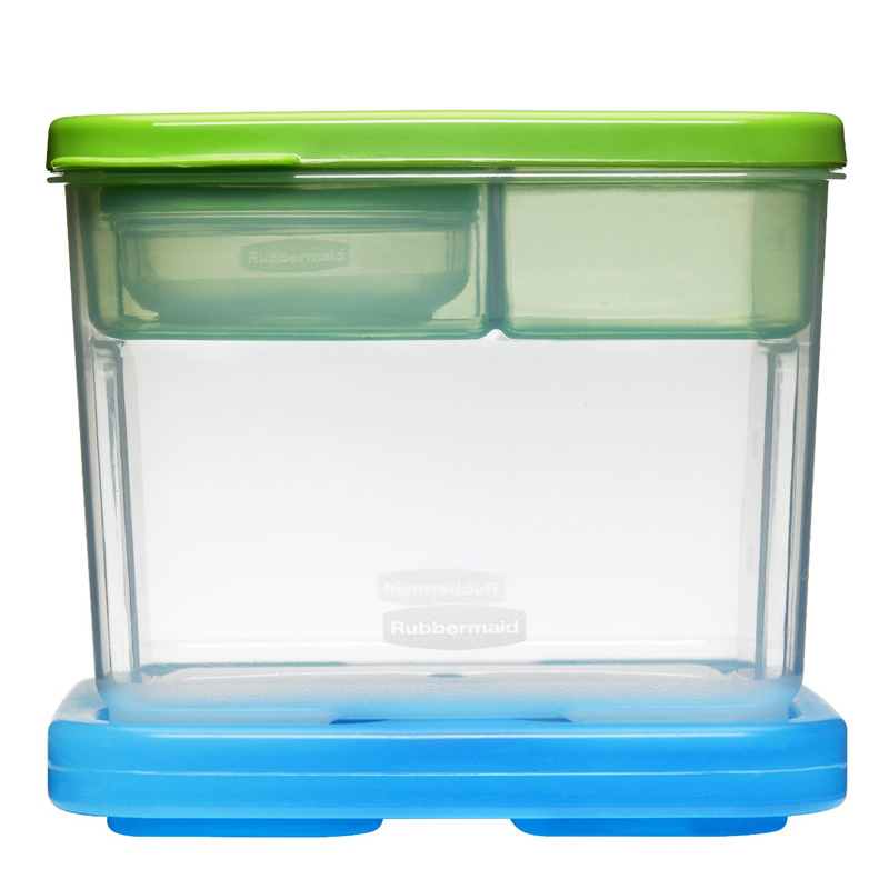 Rubbermaid Lunch Blox Salad Kit w/ Topping Tray and Dressing Container