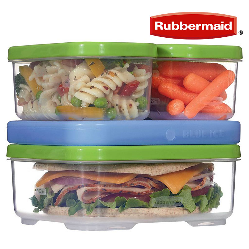 Rubbermaid Lunchblox Kit With Stay Cool Freeze Pack Microwave
