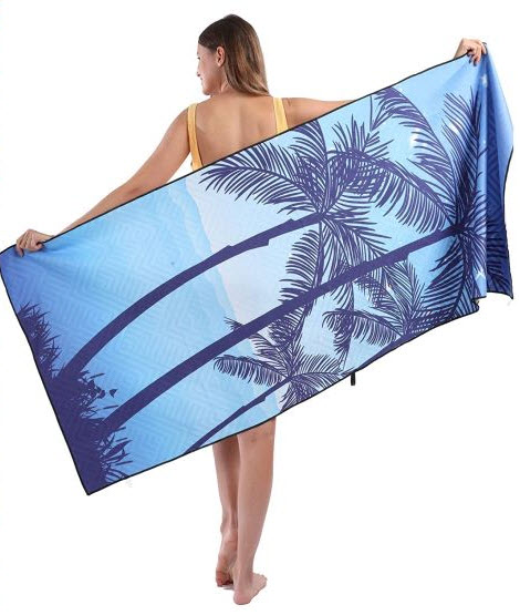 Oversized Microfiber Pool Sandproof Beach Towel - 72x36Quick