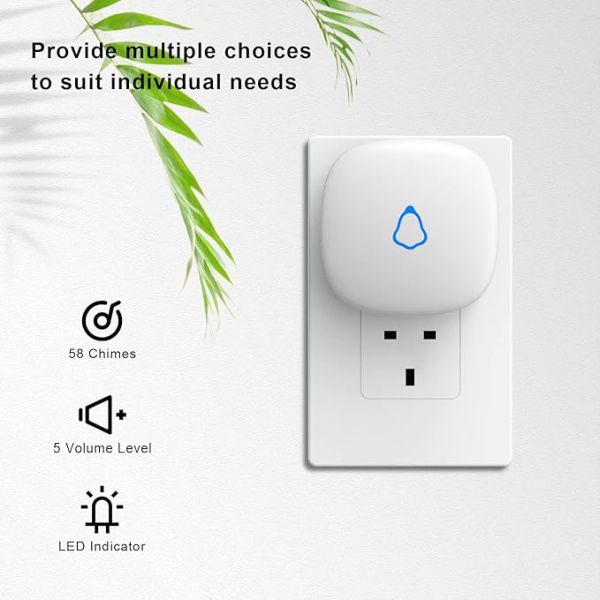 2 Chime Wireless Doorbell With Outlets $19.99 (reg $30)