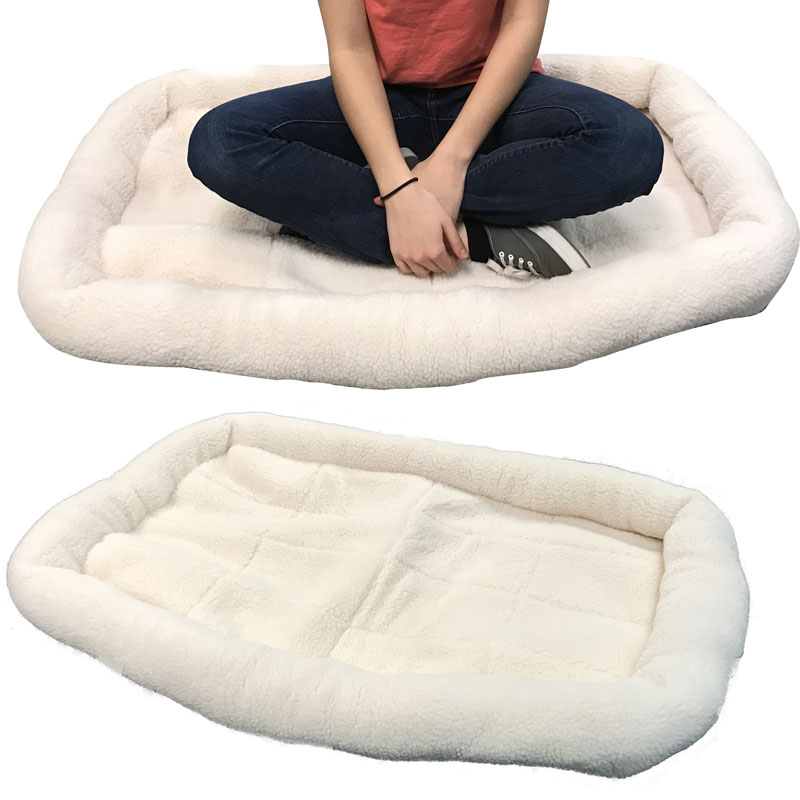 Extra Large Large Size Sherpa Pet Bed with Bolsters SHIPS FREE! 13 Deals