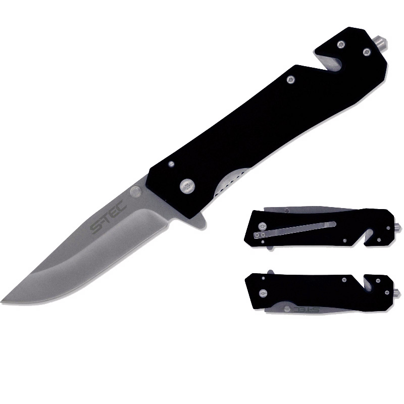 Set of 2 Folding Knives with 440 Stainless Steel Blades and Window