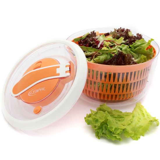 OneSpin Salad Spinner by Kuisiware Premium Salad Spinner with Paddle