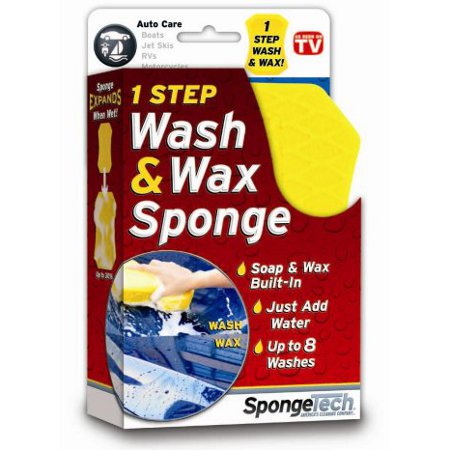 SpongeTech 2-In-1 Car Wash & Wax Sponges 2
