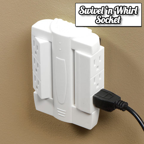 Swivel 'N Whirl Outlet - Side Socket Swiveling Outlet Multiplier ...