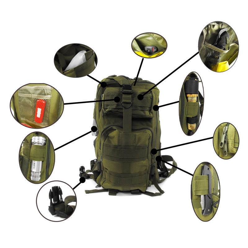 Water Resistant Tactical MOLLE Backpack 13 Deals