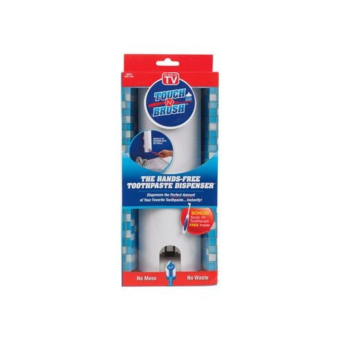 Touch N Brush As Seen On TV Hands Free Toothpaste Dispenser Sonic 4X Toothbrush 