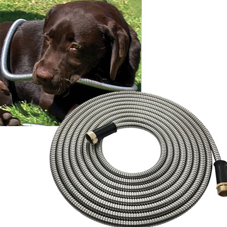 ULTRA Tough Steel Garden Hose, Tangle Free (NEVER KINKS), Tear Proof ...