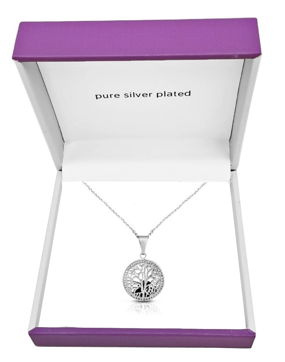 Pure Silver Plated Tree Of Life Pendant Necklace $18.95 (reg $65)
