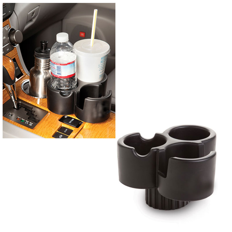 Collections Etc Three Section Triple Cup Vehicle Converter Holder, Turn 1  Cup Into 3 Cups, Creates Extra Spots For Drinks, Phones, Coffee Mugs