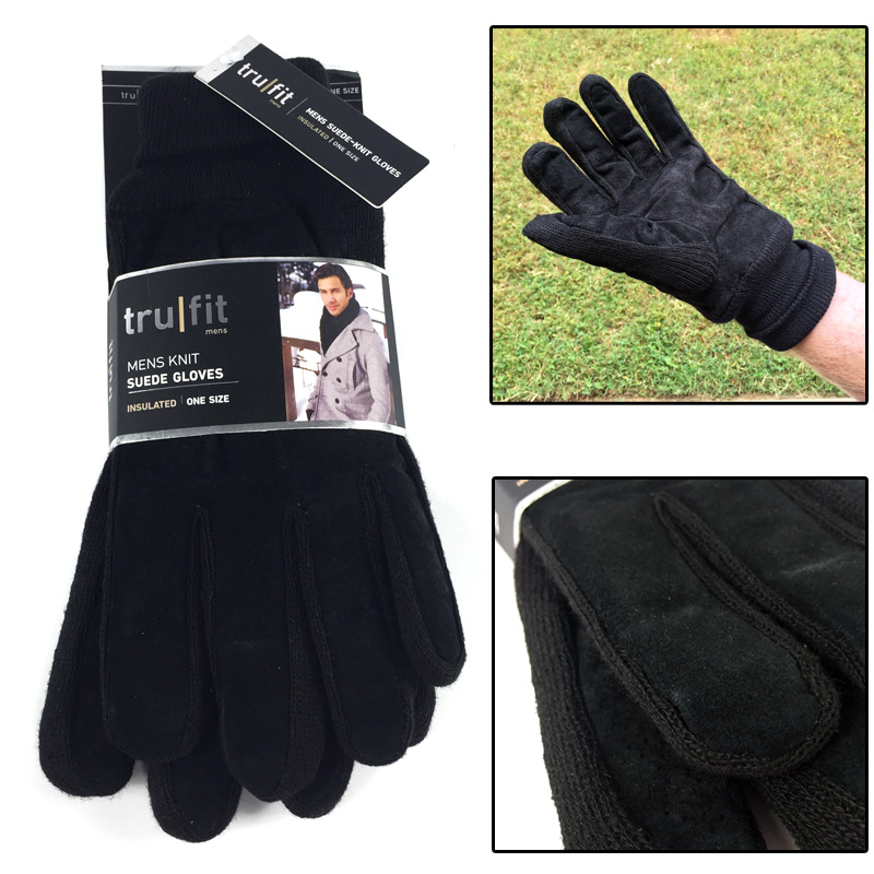 tru fit mens leather gloves