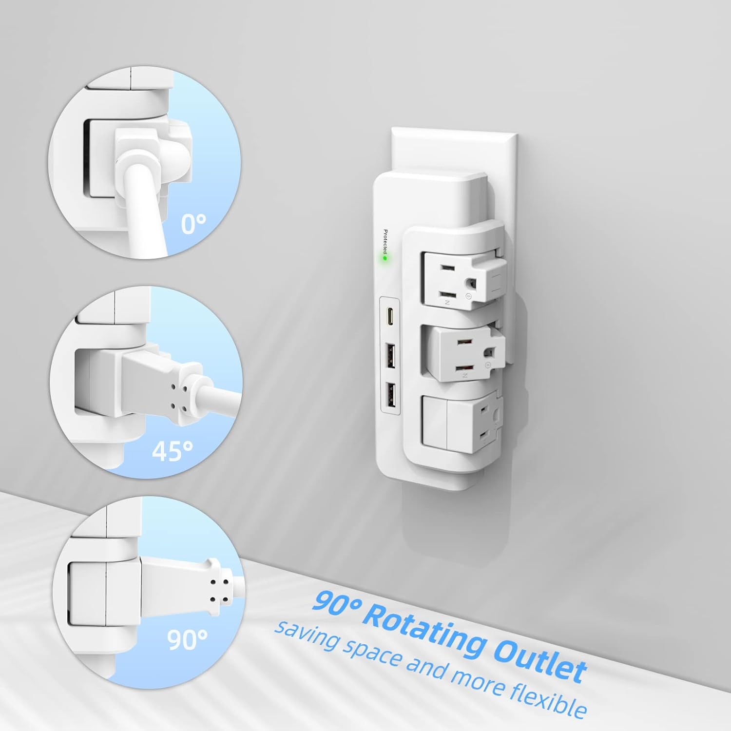3 Plug Surge Protector With Swivel Outlet $9.99 (reg $25)
