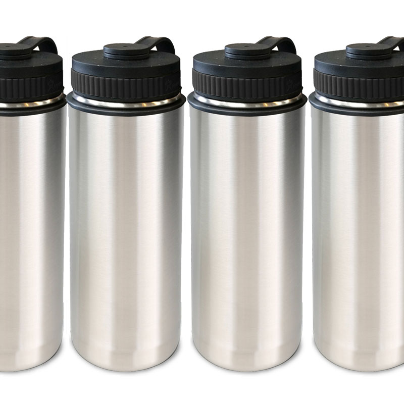 4-Pack Stainless Steel Vacuum Insulated Bottles 18-oz.