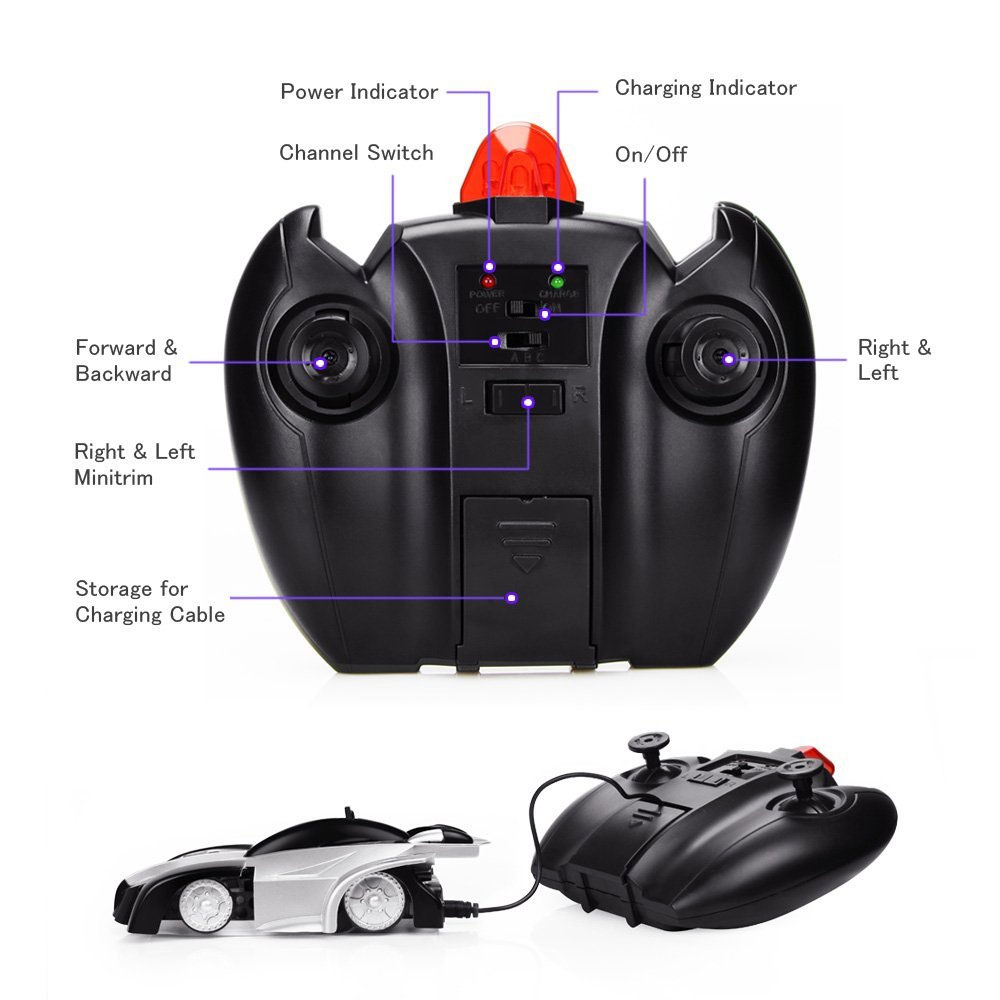 wall climbing remote control car
