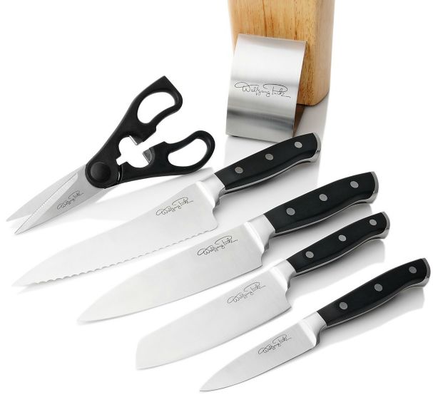 Wolfgang Puck Chef's Series 6pc Steel Cutlery Set with Block - 13 Deals