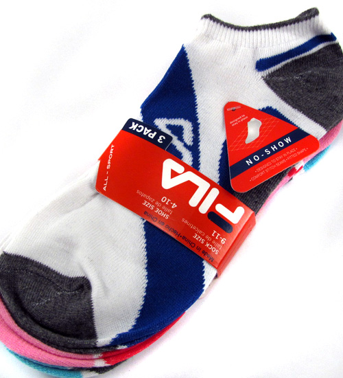 fila women's no show socks