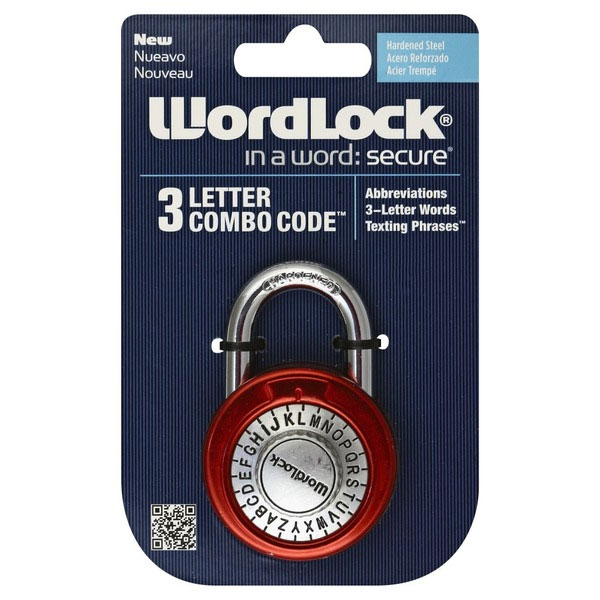WordLock Combination Padlock Remembering a word is easy! SHIPS FREE