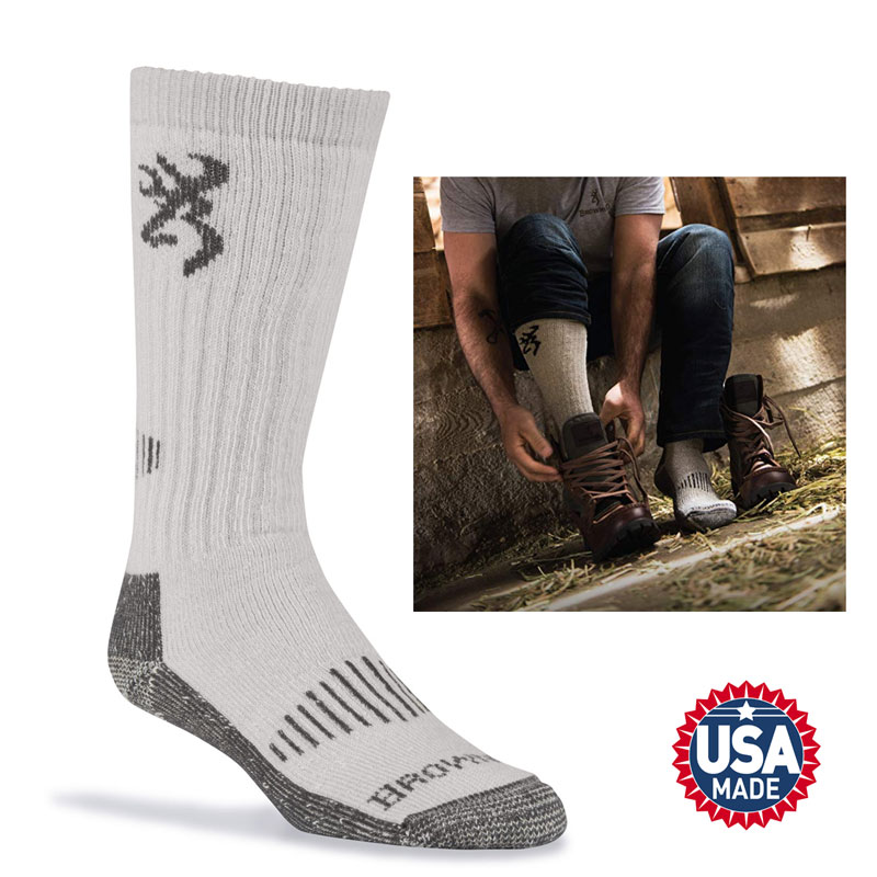 Browning Men's Redwood Wool Hunting Socks 13 Deals