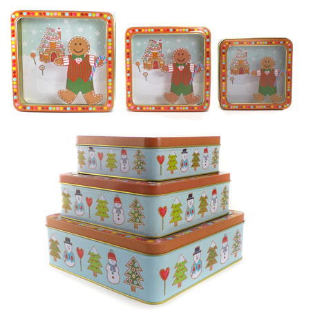 13 Deals - Christmas Gingerbread Man Tin Set