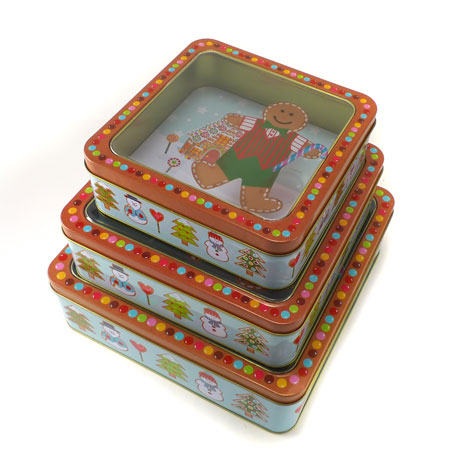 13 Deals - Christmas Gingerbread Man Tin Set